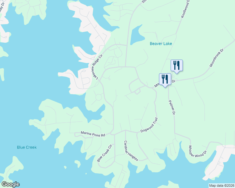 map of restaurants, bars, coffee shops, grocery stores, and more near 27 Laurelview Road in Dadeville