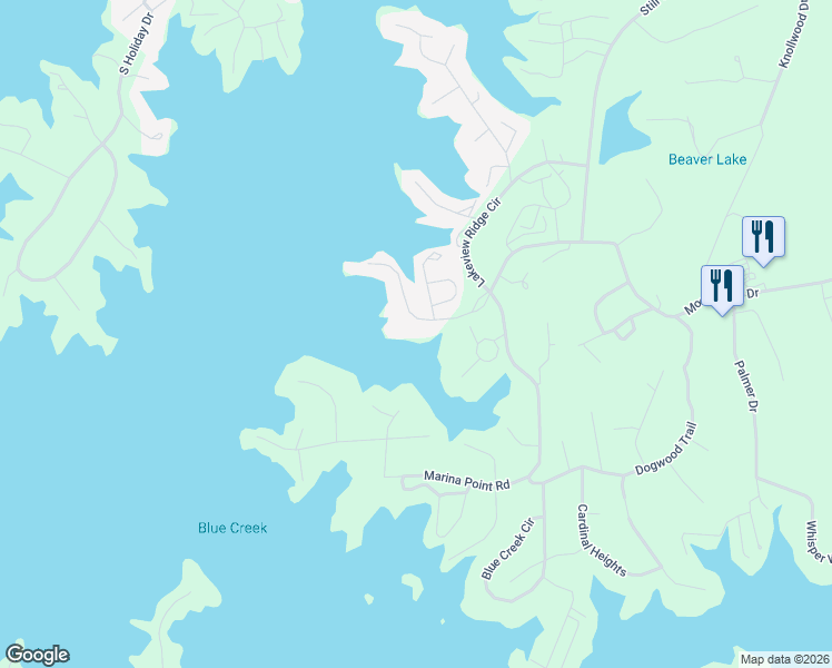 map of restaurants, bars, coffee shops, grocery stores, and more near 185 Sunset Point Drive in Dadeville