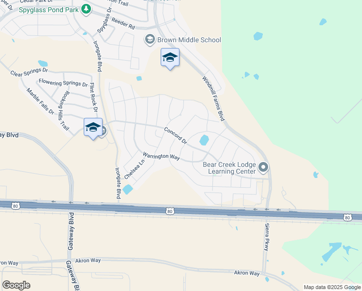 map of restaurants, bars, coffee shops, grocery stores, and more near 1402 Buckingham Drive in Forney