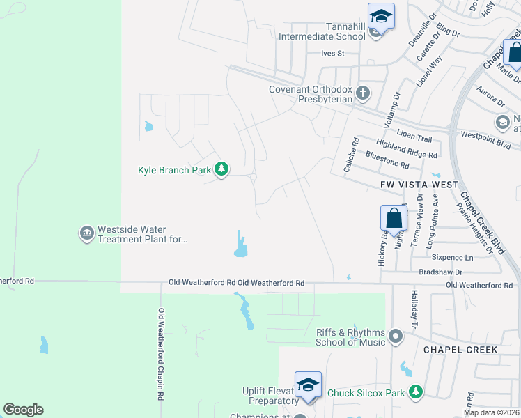 map of restaurants, bars, coffee shops, grocery stores, and more near 10830-11812 Old Weatherford Road in Aledo