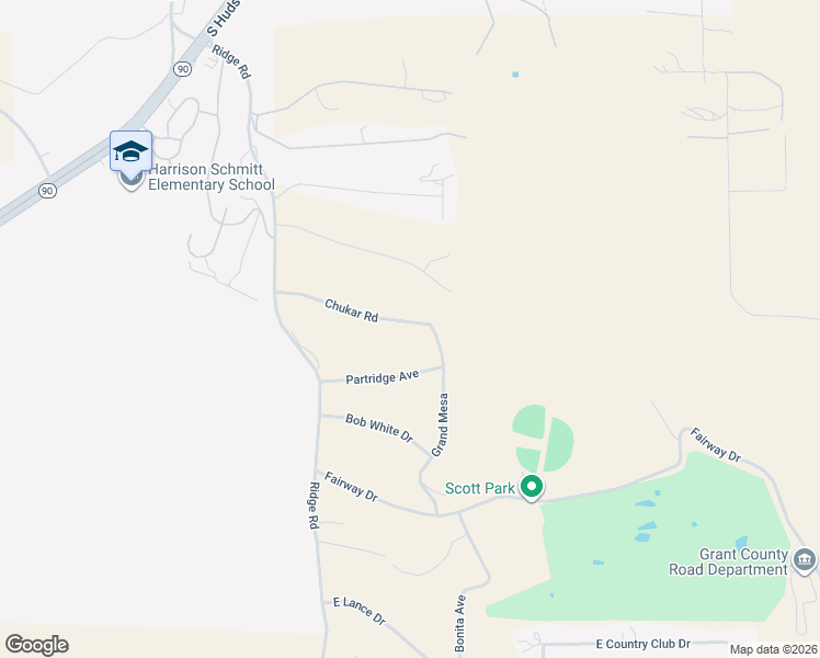 map of restaurants, bars, coffee shops, grocery stores, and more near 460 Chukar Road in Silver City