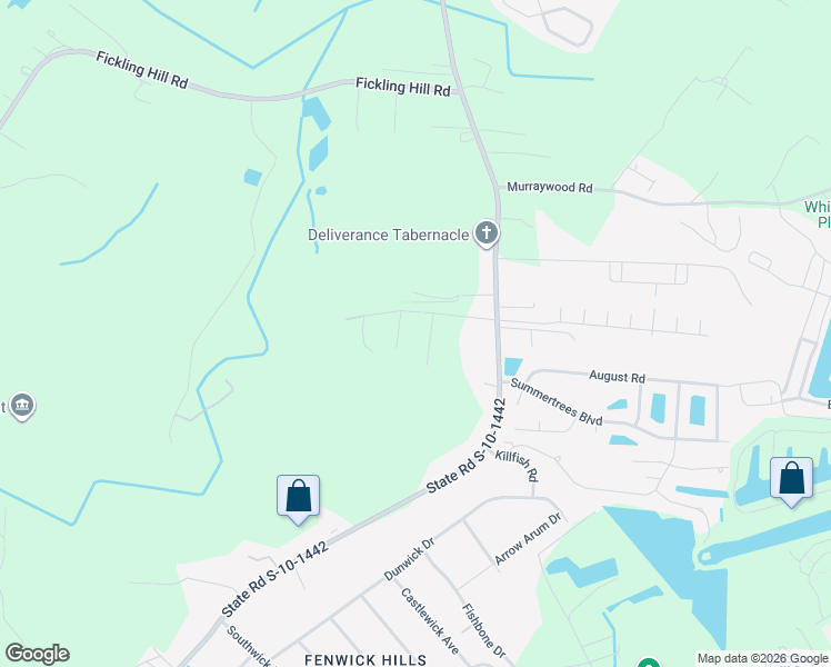 map of restaurants, bars, coffee shops, grocery stores, and more near 2935 Hollington Road in Johns Island