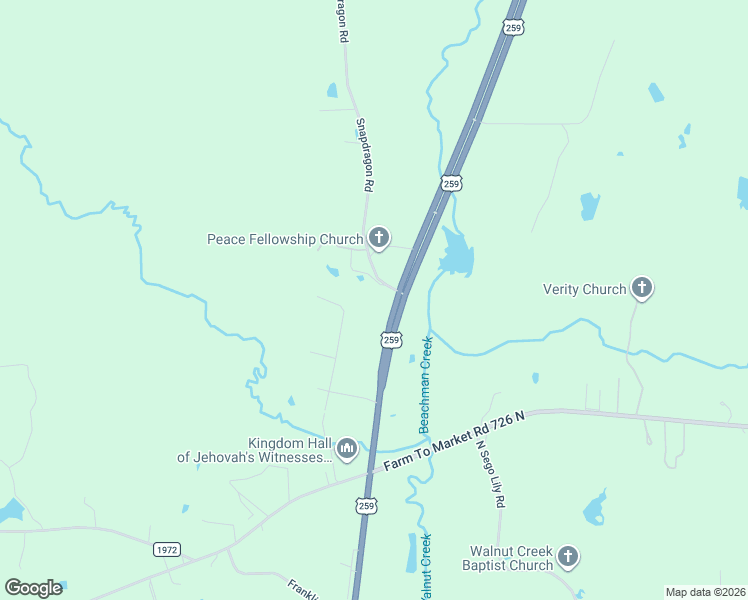 map of restaurants, bars, coffee shops, grocery stores, and more near 1191 Snapdragon Road in Diana