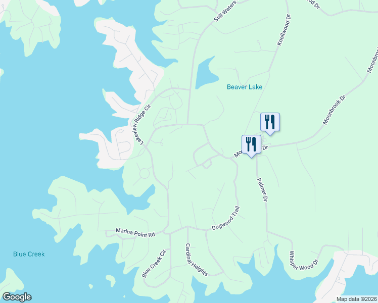 map of restaurants, bars, coffee shops, grocery stores, and more near 27 Laurelview Road in Dadeville