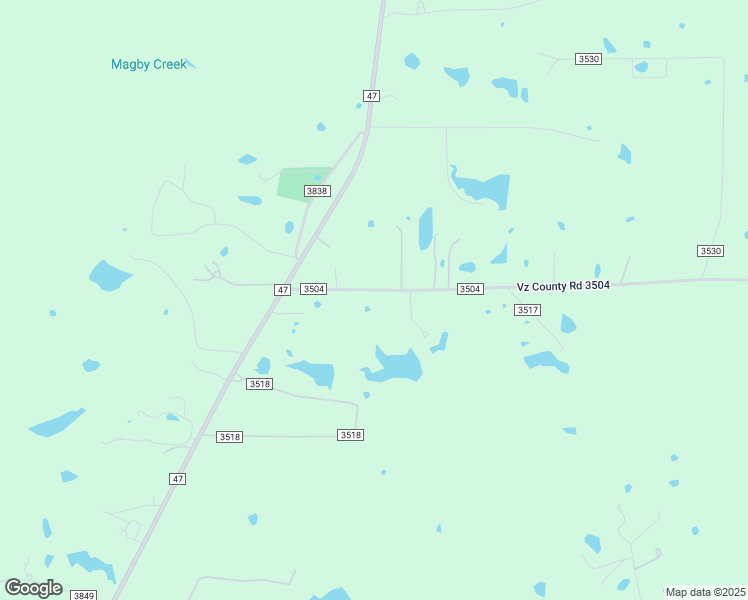 map of restaurants, bars, coffee shops, grocery stores, and more near 7515 County Road 3504 in Wills Point