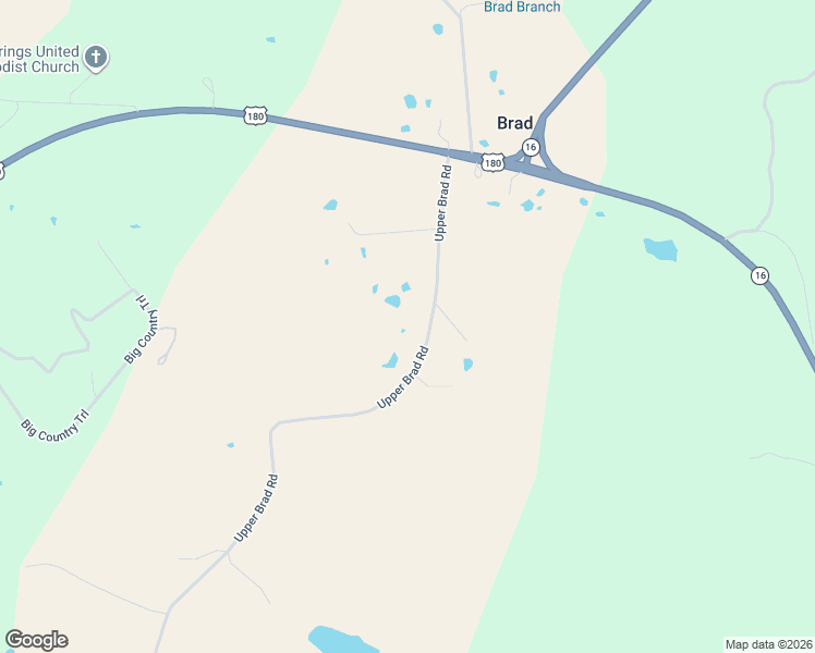 map of restaurants, bars, coffee shops, grocery stores, and more near in Brad