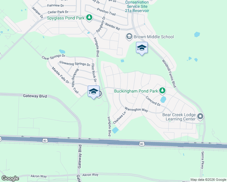 map of restaurants, bars, coffee shops, grocery stores, and more near 1031 Halifax Lane in Forney