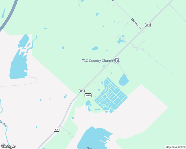 map of restaurants, bars, coffee shops, grocery stores, and more near 21851 Farm to Market Road 429 in Terrell