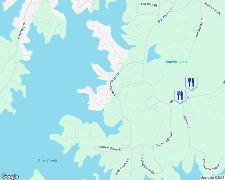 map of restaurants, bars, coffee shops, grocery stores, and more near 2-6 Moonbrook Drive in Dadeville