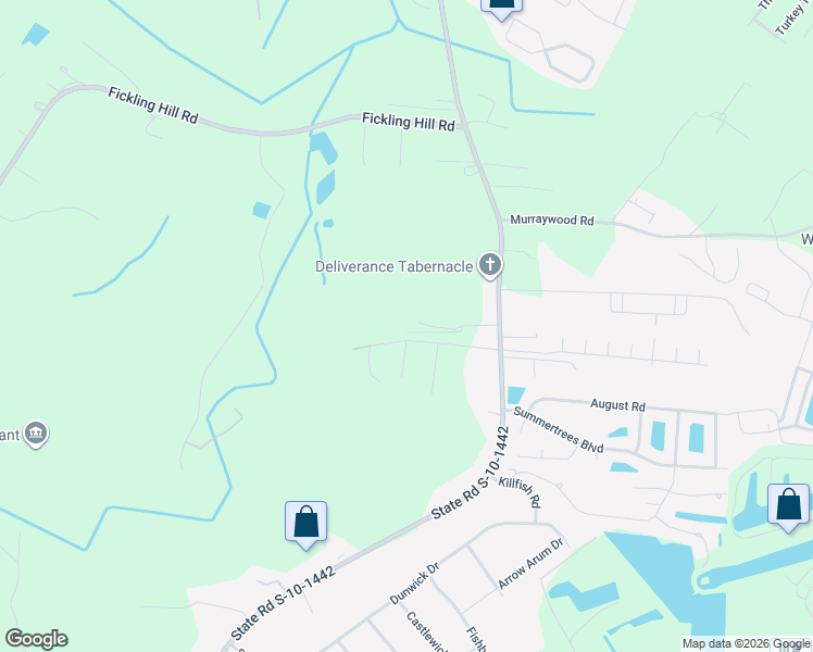 map of restaurants, bars, coffee shops, grocery stores, and more near 2956 Hollington Road in Johns Island