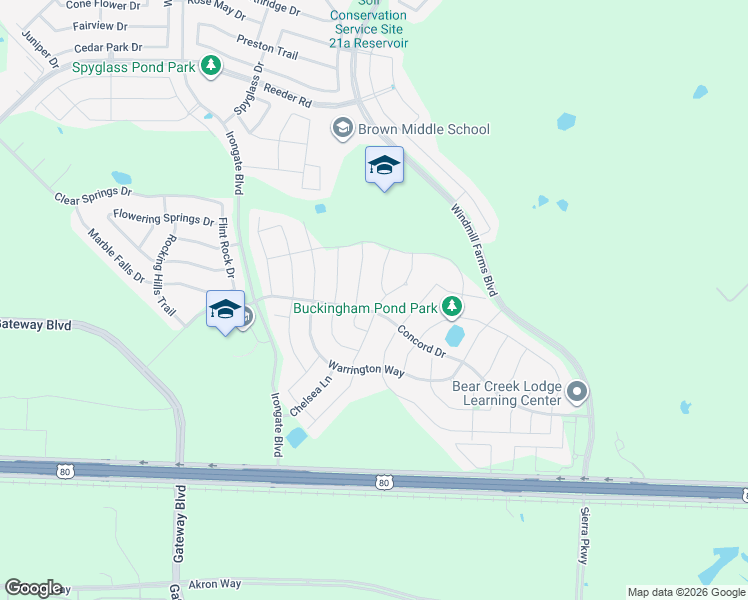 map of restaurants, bars, coffee shops, grocery stores, and more near 1203 Hampton Drive in Forney