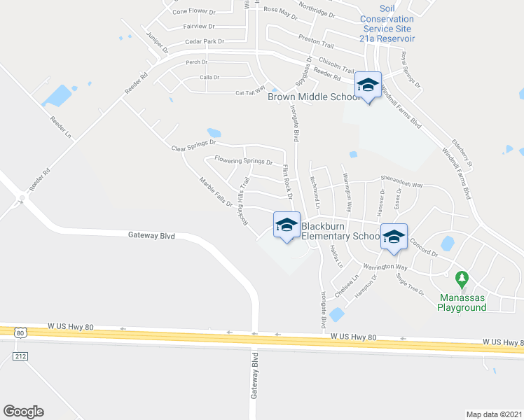 map of restaurants, bars, coffee shops, grocery stores, and more near 3025 Marble Falls Drive in Forney