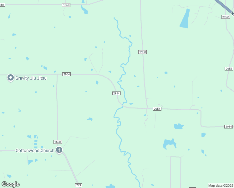 map of restaurants, bars, coffee shops, grocery stores, and more near County Road 2954 in Alba