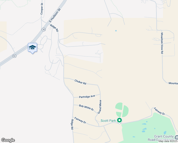map of restaurants, bars, coffee shops, grocery stores, and more near 635 East Pheasant Drive in Silver City