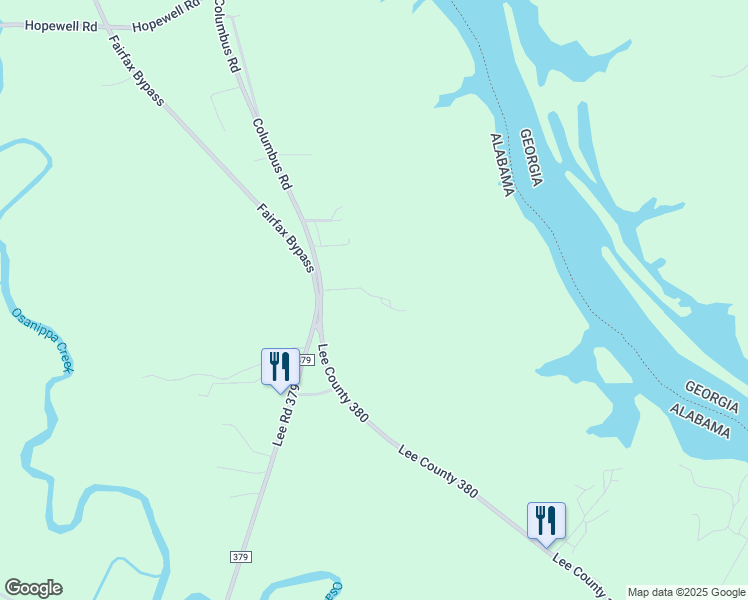 map of restaurants, bars, coffee shops, grocery stores, and more near 1062 Columbus Road in Valley