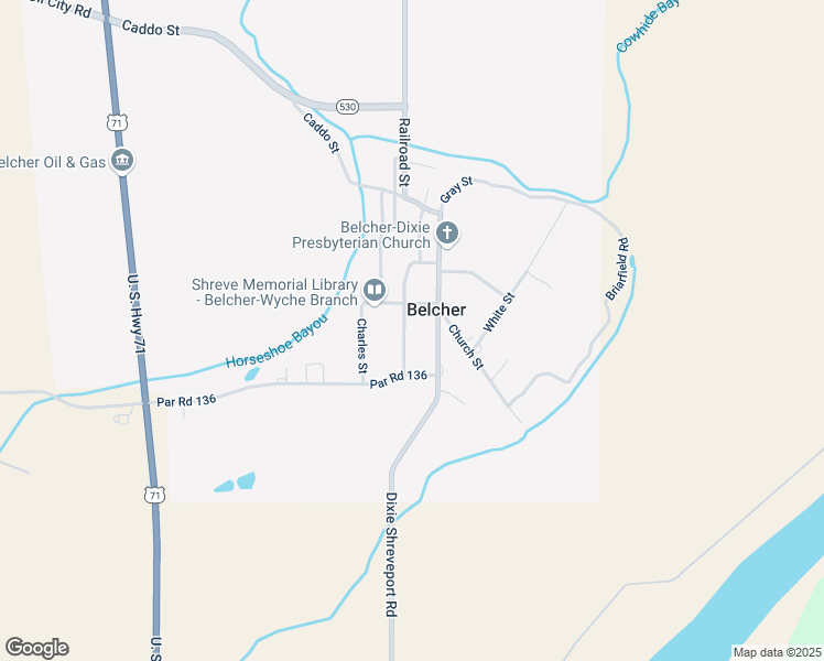 map of restaurants, bars, coffee shops, grocery stores, and more near 318 Foster Street in Belcher