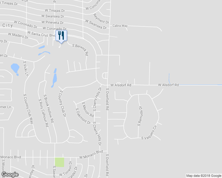 map of restaurants, bars, coffee shops, grocery stores, and more near 8005 West Caballero Circle in Arizona City