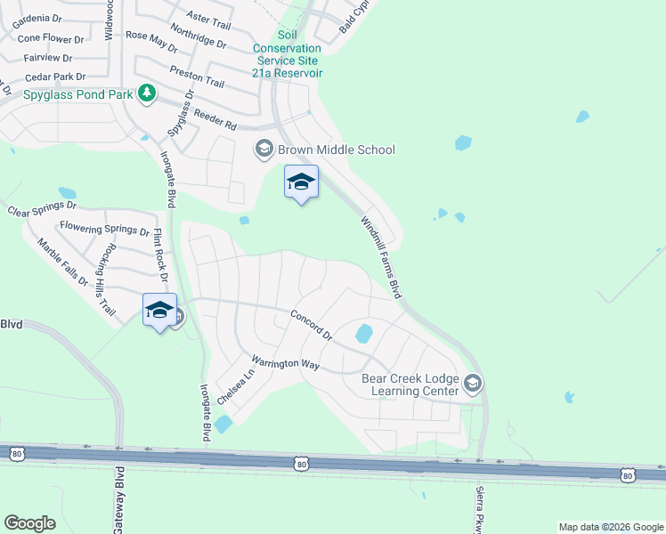 map of restaurants, bars, coffee shops, grocery stores, and more near 1215 Hampton Drive in Forney