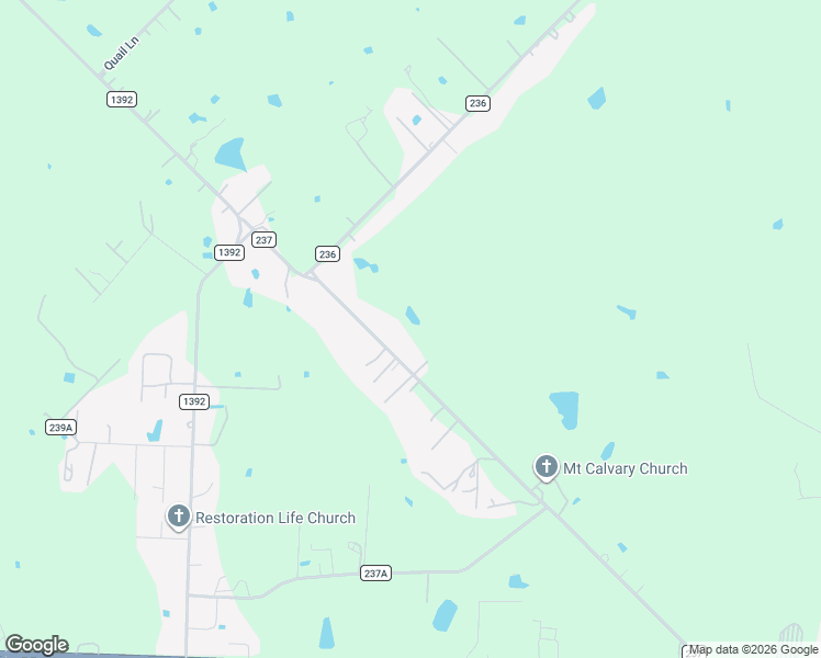 map of restaurants, bars, coffee shops, grocery stores, and more near 13280 County Road 237 in Terrell