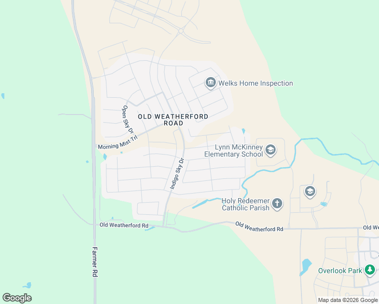 map of restaurants, bars, coffee shops, grocery stores, and more near 14940 Chipwood Drive in Weatherford