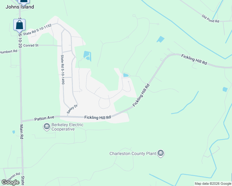 map of restaurants, bars, coffee shops, grocery stores, and more near 3372 Great Egret Drive in Johns Island