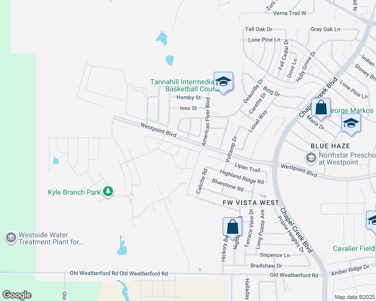 map of restaurants, bars, coffee shops, grocery stores, and more near 954 Caliche Road in Fort Worth