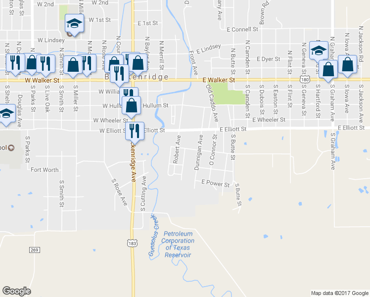 map of restaurants, bars, coffee shops, grocery stores, and more near 601 James Avenue in Breckenridge