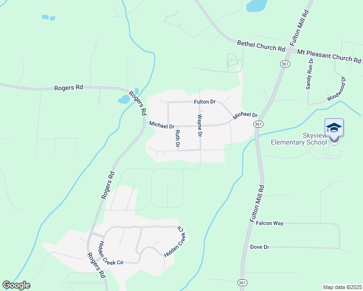 map of restaurants, bars, coffee shops, grocery stores, and more near 6427 Shawn Drive in Lizella