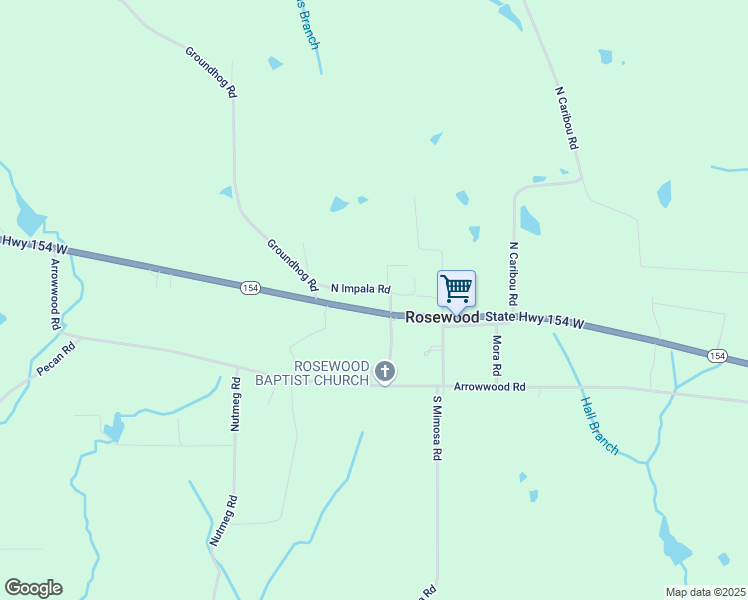 map of restaurants, bars, coffee shops, grocery stores, and more near 149 North Impala Road in Gilmer