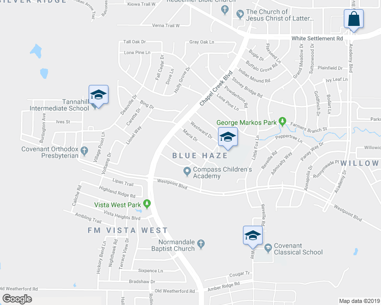 map of restaurants, bars, coffee shops, grocery stores, and more near 10229 Sunset View Drive in Fort Worth