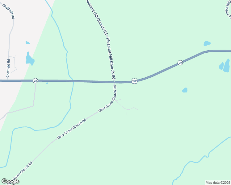 map of restaurants, bars, coffee shops, grocery stores, and more near 111 Olive Grove Church Road in Roberta