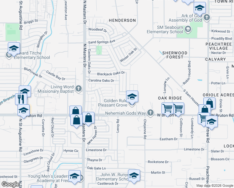 map of restaurants, bars, coffee shops, grocery stores, and more near 2259 Summit Ln in Dallas