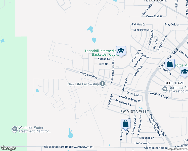 map of restaurants, bars, coffee shops, grocery stores, and more near 809 Burlington Avenue in Fort Worth