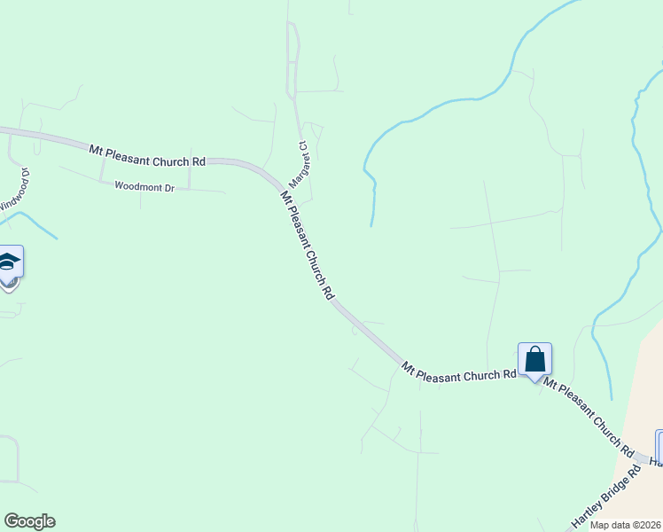 map of restaurants, bars, coffee shops, grocery stores, and more near 5385 Mount Pleasant Church Road in Macon
