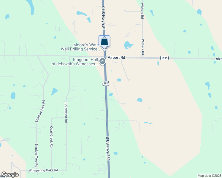 map of restaurants, bars, coffee shops, grocery stores, and more near 295 Lone Oak in Mineral Wells