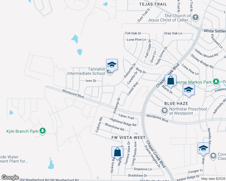 map of restaurants, bars, coffee shops, grocery stores, and more near 10731 Deauville Drive in Fort Worth