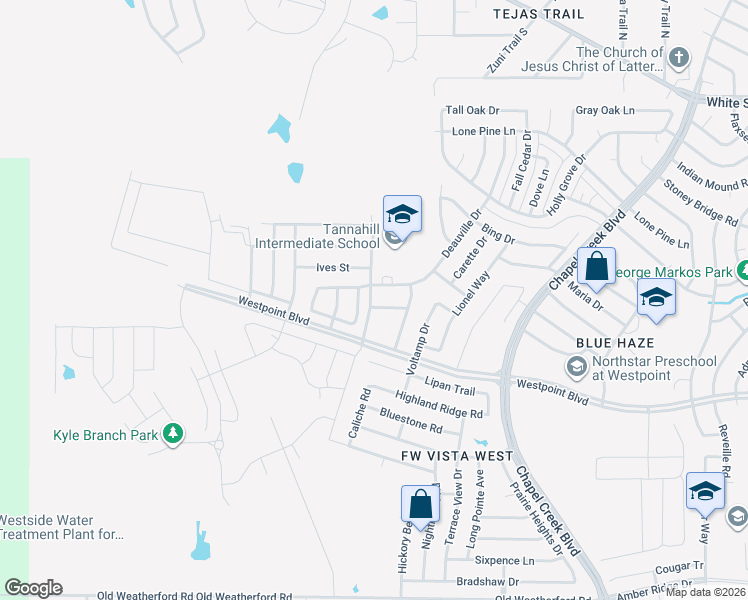 map of restaurants, bars, coffee shops, grocery stores, and more near 10759 Deauville Drive in Fort Worth