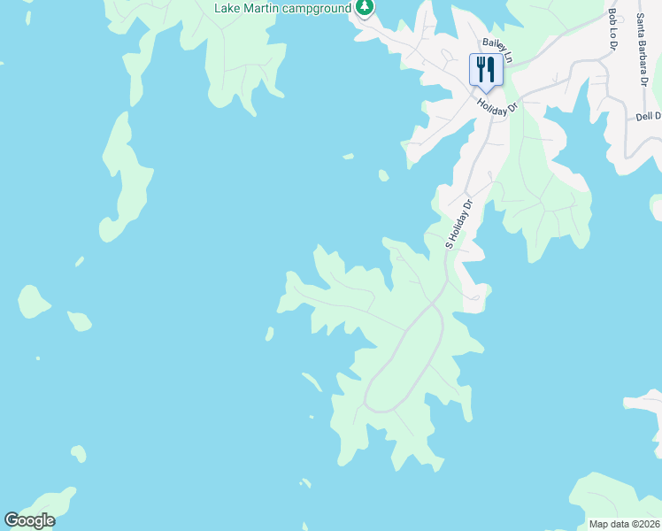 map of restaurants, bars, coffee shops, grocery stores, and more near 222 Rosewood Lane in Dadeville