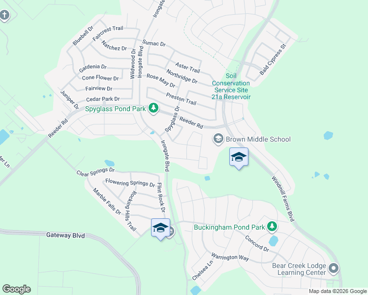 map of restaurants, bars, coffee shops, grocery stores, and more near 3012 Sweet Water Trail in Forney