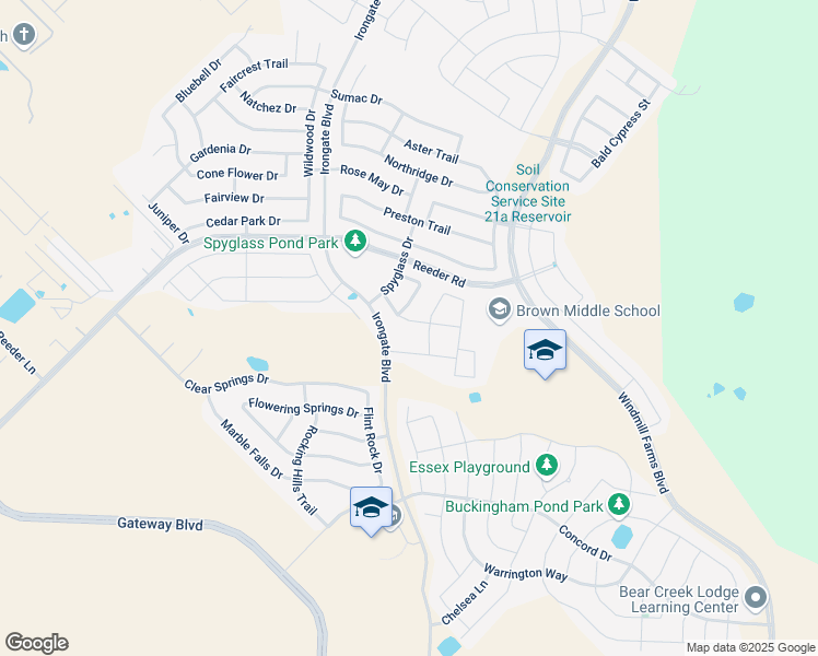 map of restaurants, bars, coffee shops, grocery stores, and more near 3012 Sweet Water Trail in Forney