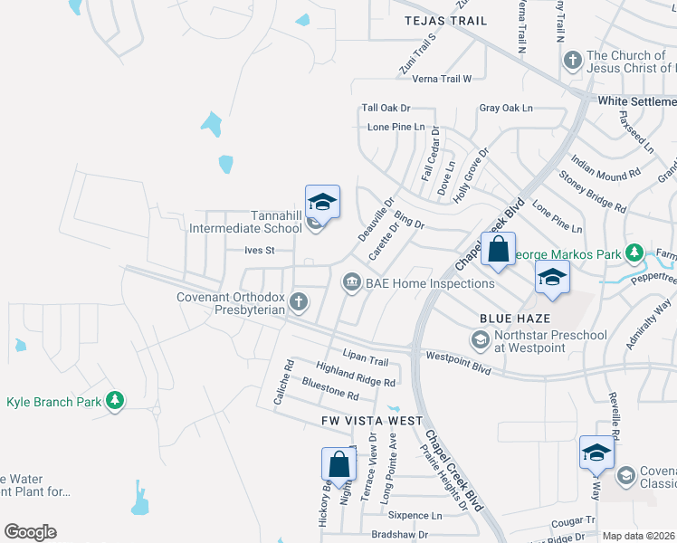 map of restaurants, bars, coffee shops, grocery stores, and more near 10731 Deauville Drive in Fort Worth