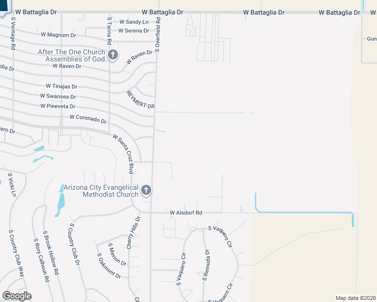 map of restaurants, bars, coffee shops, grocery stores, and more near in Arizona City