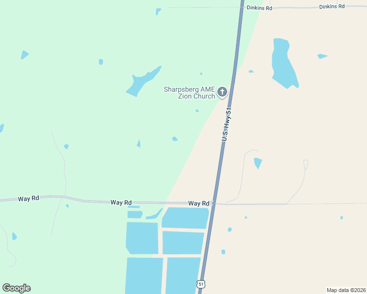 map of restaurants, bars, coffee shops, grocery stores, and more near 5384 U.S. 51 in Pickens