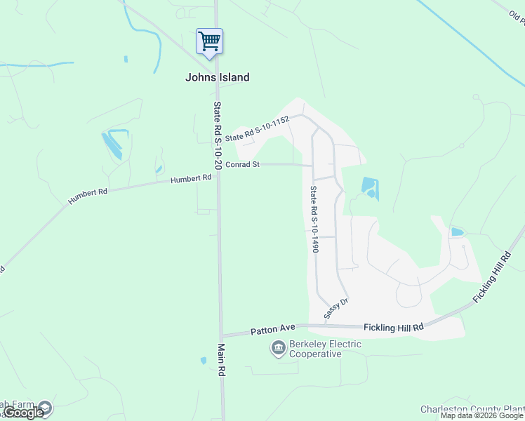 map of restaurants, bars, coffee shops, grocery stores, and more near 989 Main Road in Johns Island