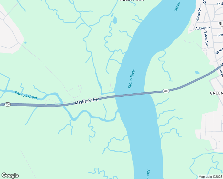 map of restaurants, bars, coffee shops, grocery stores, and more near 2408 Maybank Highway in Johns Island