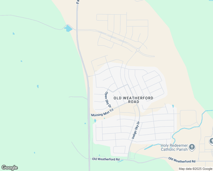 map of restaurants, bars, coffee shops, grocery stores, and more near 15036 Amber Sky Drive in Aledo