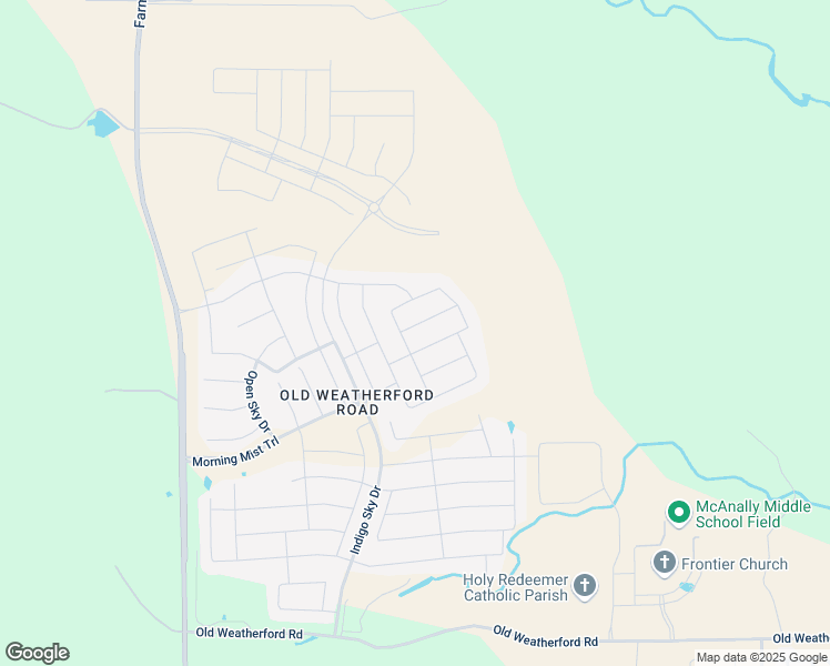 map of restaurants, bars, coffee shops, grocery stores, and more near 14845 Complacent Way in Aledo