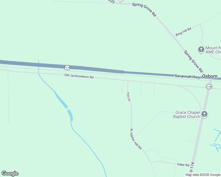 map of restaurants, bars, coffee shops, grocery stores, and more near 8321 Old Jacksonboro Road in Adams Run