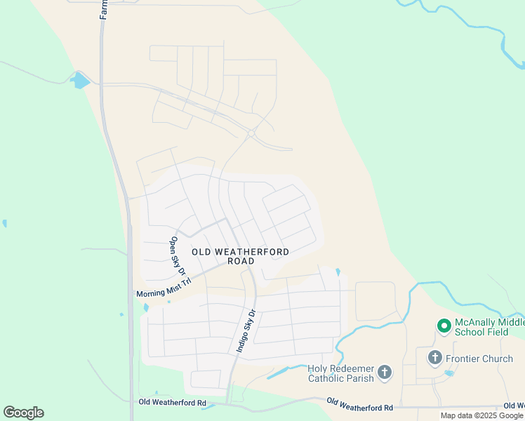 map of restaurants, bars, coffee shops, grocery stores, and more near 14845 Complacent Way in Aledo