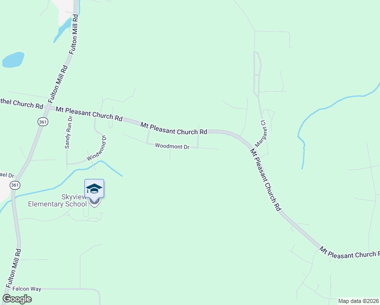 map of restaurants, bars, coffee shops, grocery stores, and more near 128 Woodmont Drive in Macon